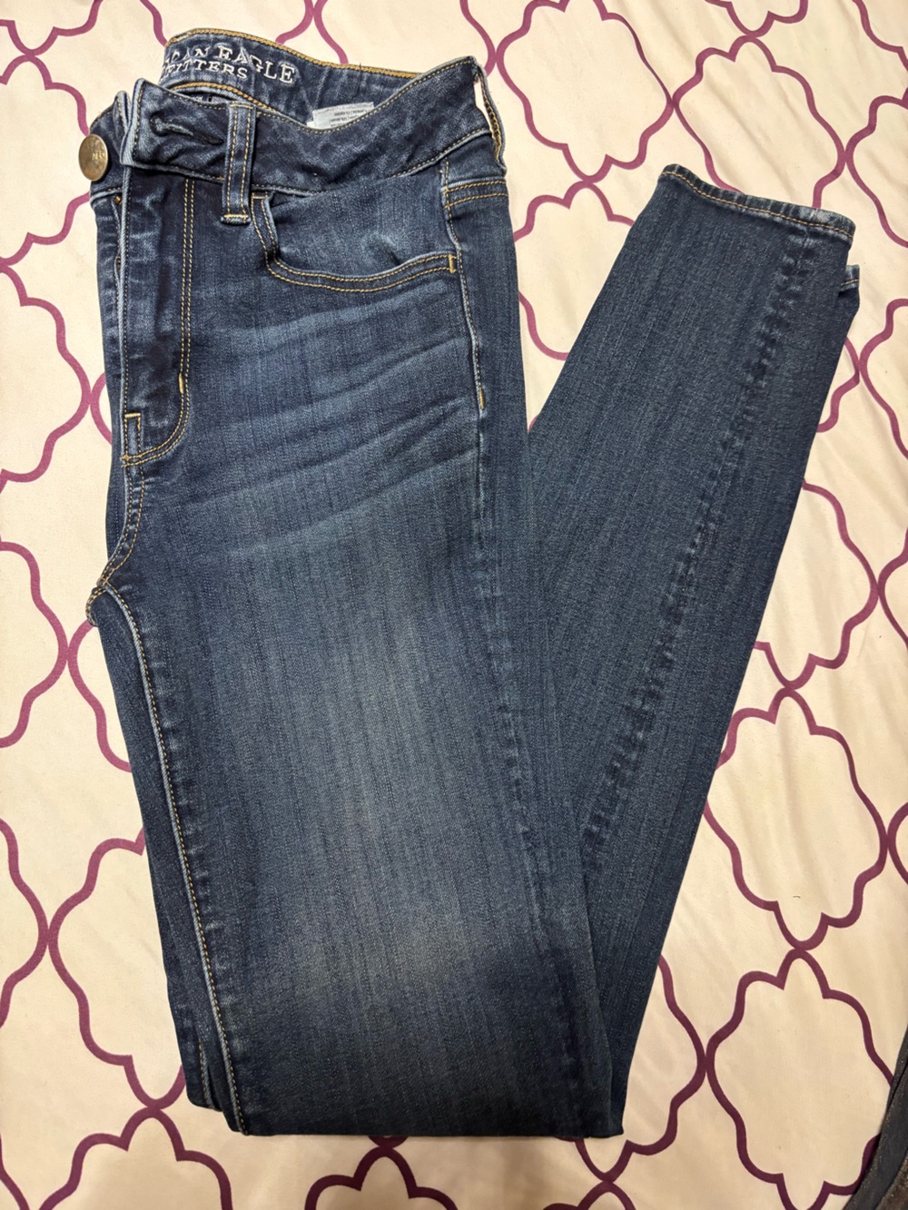 American Eagle Outfitters Women’s Skinny Jeans - Dark Blue Wash
